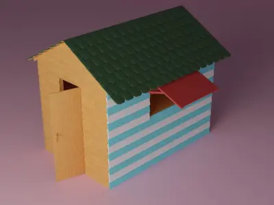 A Street Shop 3D model