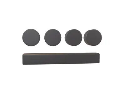 Maya Numerals 9 v1 001 Low-poly 3D model