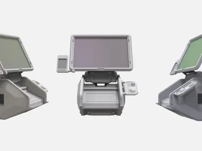 sci fi terminal 1 3D model