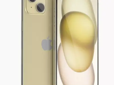 Apple iPhone 15 Plus Yellow 3D model