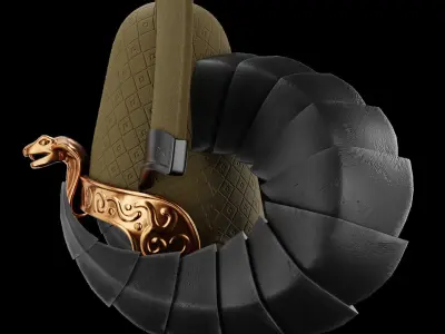 Pharaoh Hat 03 - SciFi Character Design Low-poly 3D model Low-poly 3D model