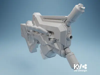 KV-District 9 Sub Machine Gun 3D print model