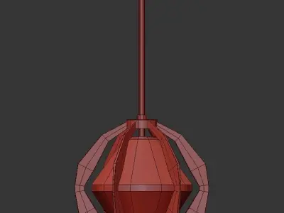 Puzol modern pendant light 3D model