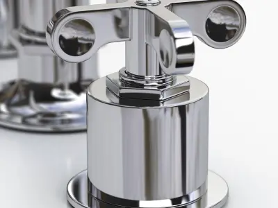 Waterworks Henry Faucet with Cross Handles 3D model