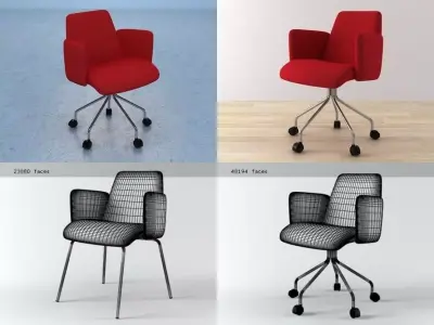 Moorea Armchair  3D model