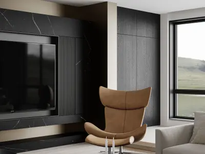 apartment interior scenes      3D model 3