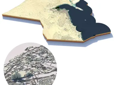 Kuwait 3D model
