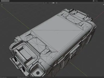 Sci-fi Game Asset Of 3D Box 3D model