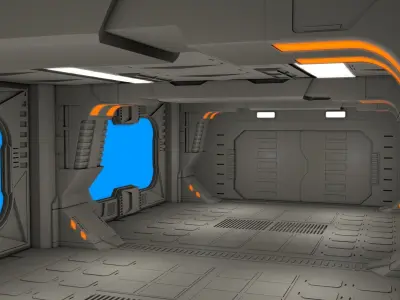 Sci Fi Corridor  3D model