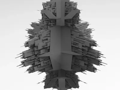 Pharaohs Ship Tower return 5 3D model