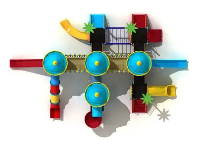  Huge Metal Playpen 25 3D model