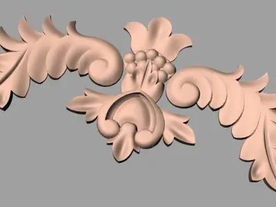 3D carved model furniture 3D design used for artcam aspire E839 3D model