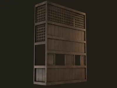 Islamic Mashrabiya Low-poly 3D model