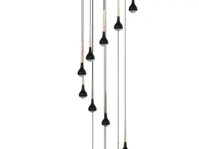 Spiral celling lamp 3D model