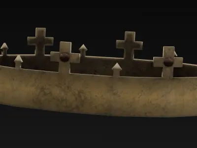 Old Crown 3D Model  Low-poly 3D model