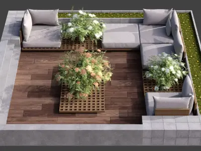 SITTING AREA NO9 A 3D model