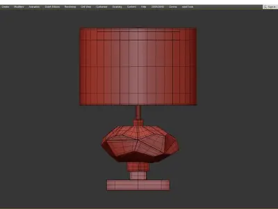 Gem Table Low-poly 3D model