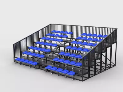 Empty tribune 3D model