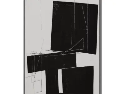 Abstract Painting Frame set 3D model 763