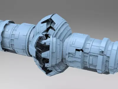 Moon base Power relay shard 3D model
