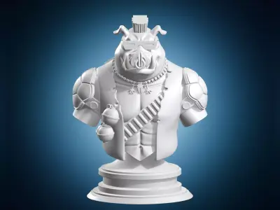 Teenage Mutant Ninja Turtles Bust 3D print model