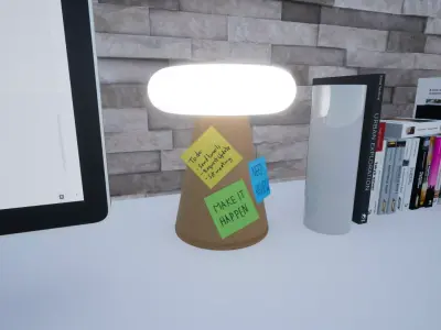 Lamp Note Pad Free 3D print model purchase