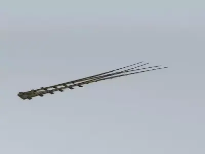 Eco Rail N/Gauge V Points R/H Old Steam Days Free 3D model