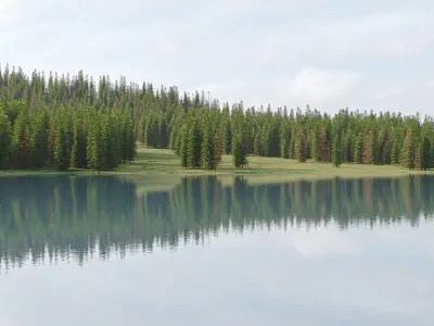 Mountain landscape 3D model