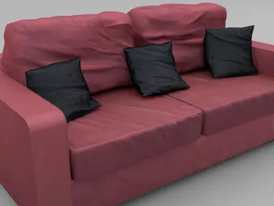 Interior Props Pack Low-poly 3D model