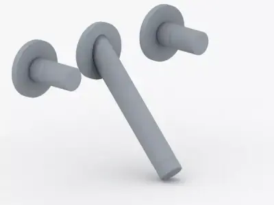 1652 - Water Tap Low-poly 3D model