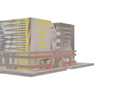 school building 3D model 88