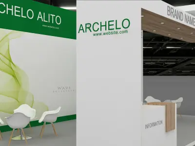 Booth Exhibition  Stand 3D model 3D model