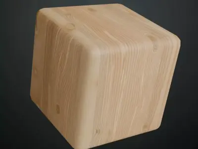 Light Natural Ash Wood with Knots PBR Seamless Texture