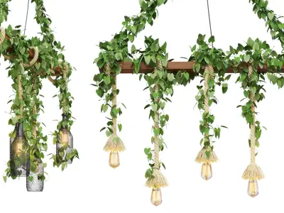 Rope Island Chandelier 3D model