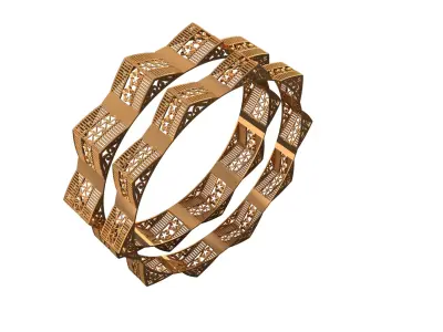 1141 Architectural Harmony Bangle 12gm 3D print model