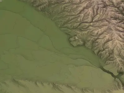 Boise Low-poly 3D model