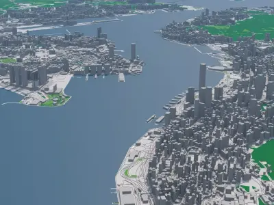 Hong Kong city 3D model