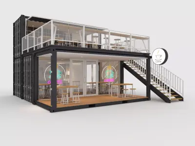 Container Cafe 7 3D model
