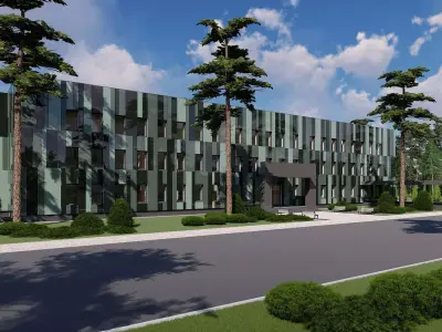 3D model of a public building 3D model