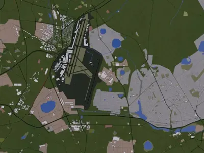 Johannesburg City Low-poly 3D model