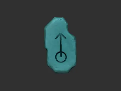 Tibia HMM Rune - CGI or Printable - 06 Variations Free 3D print model