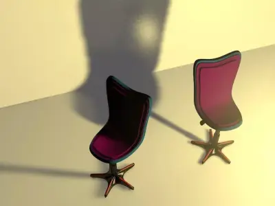 simple chair office  Free 3D model