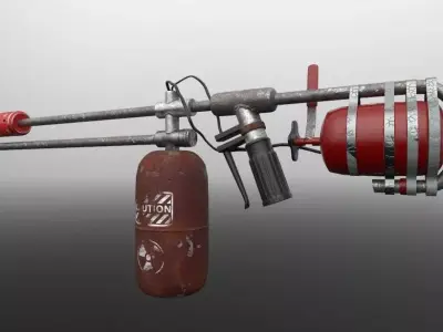 sci fi sword for gaming or animation  3D model