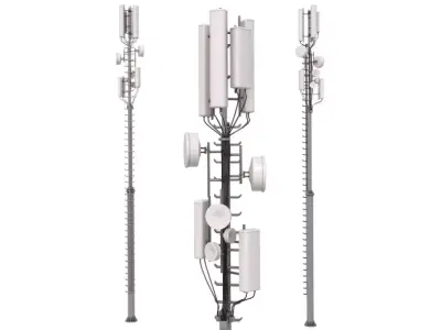 Cellular Towers Collection 3D model