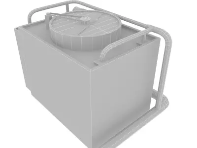 Rooftop Air Conditioner Unit Low-poly 3D model