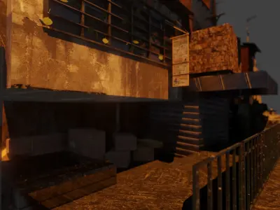 immeuble tall building Free 3D model