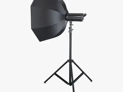 Studio Softbox Octagon Light M 2 3D model