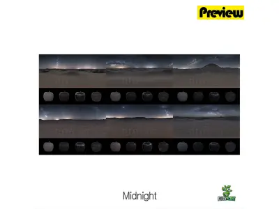 Realistic HDRI 19pcs 12k Desert Low-poly 3D model