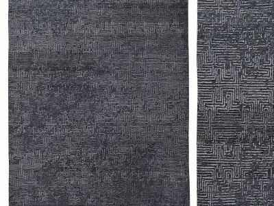 DEDALO HAND-KNOTTED RUG 3D model