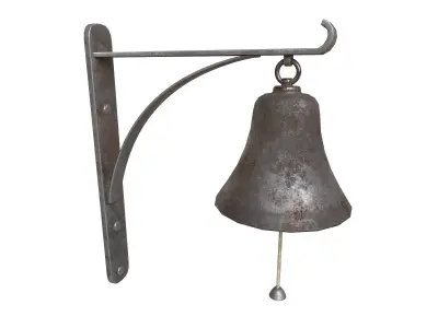 Old retro Bell Low-poly 3D model